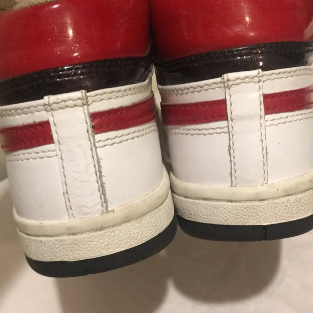 NIKE COURT FORCE women lace up Basketball High tops Sneakers 316117-161 size 7.5